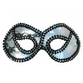 Front - Bristol Novelty Unisex Adults Metallic Lace Domino Eye Mask