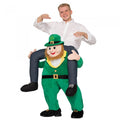 Front - Bristol Novelty Unisex Leprechaun Piggy Back Costume