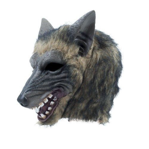 Front - Bristol Novelty Unisex Adults Brindle Effect Wolf Mask