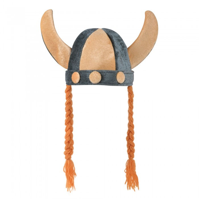 Front - Bristol Novelty Unisex Soft Viking Helmet With Plaits
