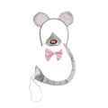 Front - Bristol Novelty Unisex Mouse Ears Nose Bow Tie And Tail Set With Sound
