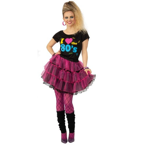 Front - Bristol Novelty Womens/Ladies I Love The 80s Costume