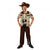 Front - Bristol Novelty Childrens/Kids Skeleton Sheriff Costume