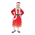 Front - Bristol Novelty Childrens/Girls Santa Costume