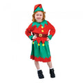 Front - Bristol Novelty Childrens/Girls Santas Helper Costume