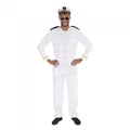 Front - Bristol Novelty Mens Navy Officer Costume & Hat
