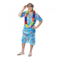 Front - Bristol Novelty Mens Hawaiian Shirt And Shorts
