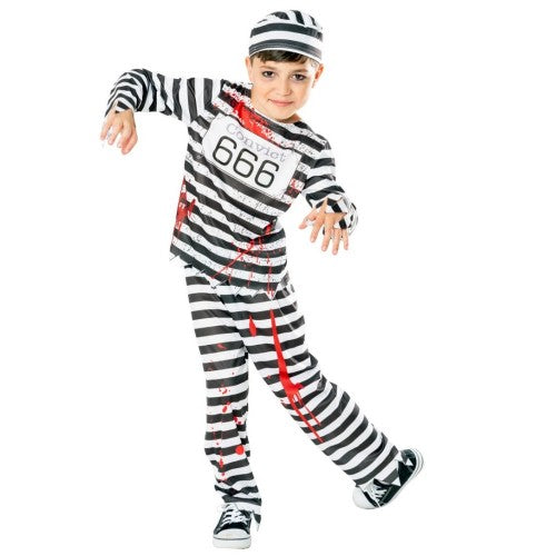 Front - Bristol Novelty Boys Convict Zombie Costume