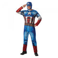 Front - Captain America Mens Classic Costume