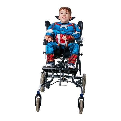 Front - Captain America Childrens/Kids Adaptive Costume