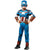 Front - Captain America Childrens/Kids Deluxe Costume