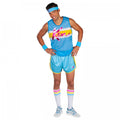 Front - Barbie Mens Exercise Ken Costume