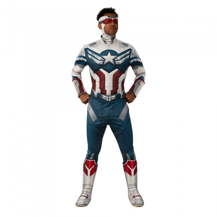 Front - The Falcon and The Winter Soldier Mens Dlx The Falcon Costume