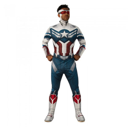 Front - The Falcon and The Winter Soldier Mens Dlx The Falcon Costume