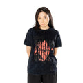 Front - Harley Quinn Unisex Adult Xoxo Acid Wash T-Shirt