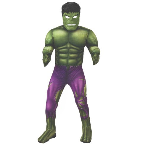 Front - The Avengers Childrens/Kids Deluxe Hulk Costume