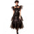 Front - Wednesday Womens/Ladies Rave ´N Dance Wednesday Addams Costume Dress