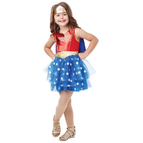Front - Wonder Woman Girls Premium Costume
