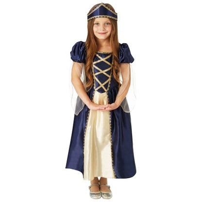 Front - Bristol Novelty Childrens/Kids Renaissance Princess Costume