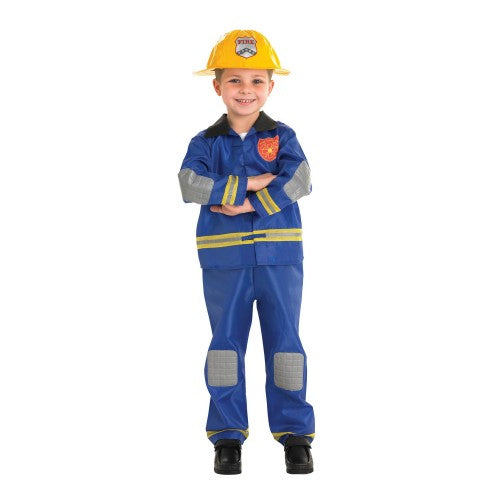 Front - Bristol Novelty Childrens/Kids Firefighter Costume