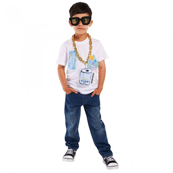 Front - David Walliams Childrens/Kids Billionaire Boy Accessories Set