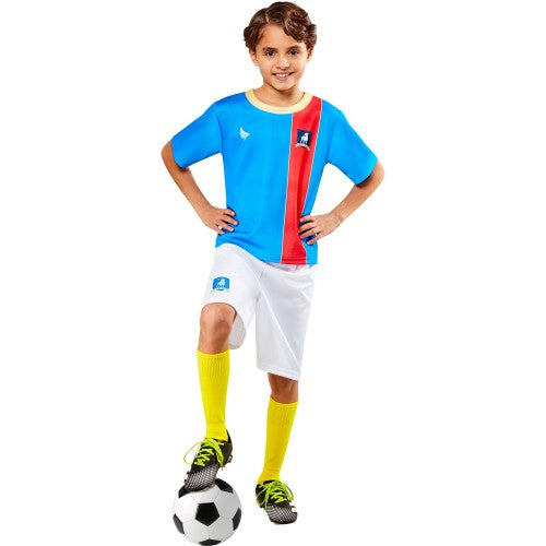 Front - Ted Lasso Boys AFC Richmond Football Kit Costume Set