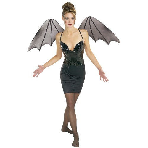 Front - Rubies Chiffon Bat Wings Costume Accessory
