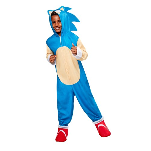 Front - Sonic The Hedgehog Childrens/Kids Oversized Jumpsuit