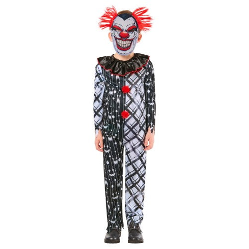 Front - Bristol Novelty Childrens/Kids Sinister Clown Monochrome Costume