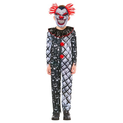 Front - Bristol Novelty Childrens/Kids Sinister Clown Monochrome Costume