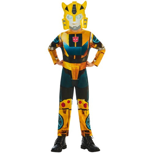 Front - Transformers Childrens/Kids Earth Spark Bumblebee Costume Set