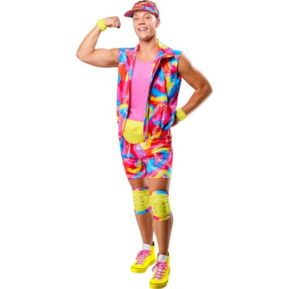 Front - Barbie Mens Ken Roller Skate Costume Set