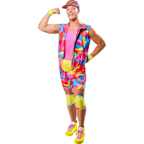 Front - Barbie Mens Ken Roller Skate Costume Set