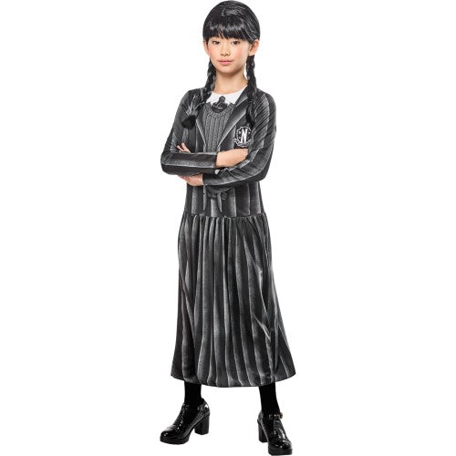 Front - Wednesday Girls Costume Dress