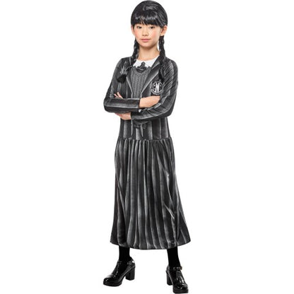 Front - Wednesday Girls Costume Dress