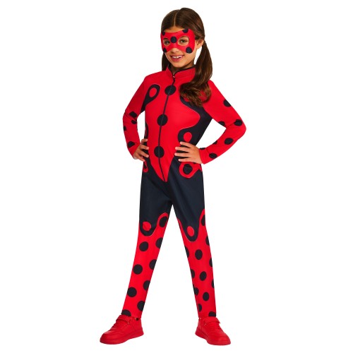 Front - Miraculous Lady Bug Girls Costume Set