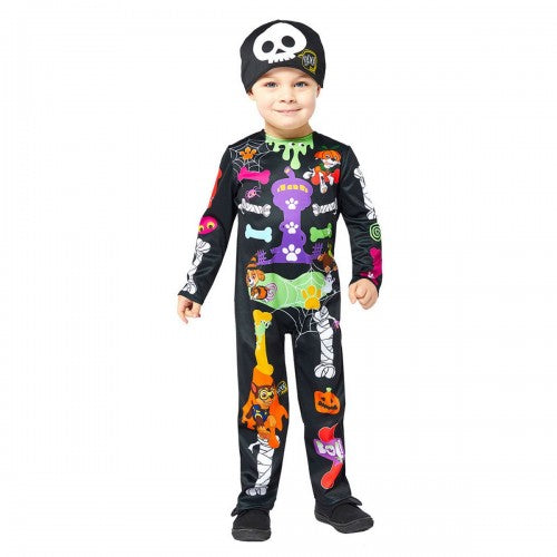Front - Paw Patrol Childrens/Kids Skeleton Costume Set