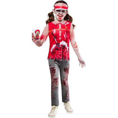 Front - Bristol Novelty Childrens/Kids Zombie Burger Worker Costume