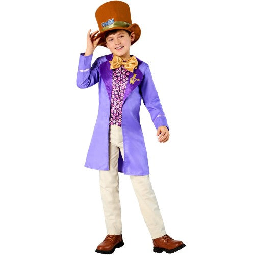Front - Willy Wonka & The Chocolate Factory Boys Willy Wonka Costume