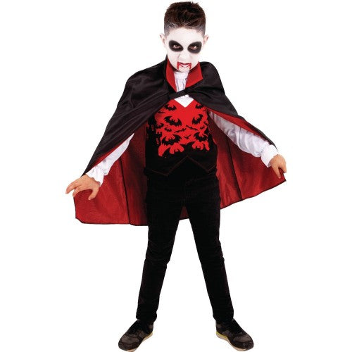 Front - Bristol Novelty Childrens/Kids Vampire Costume Set