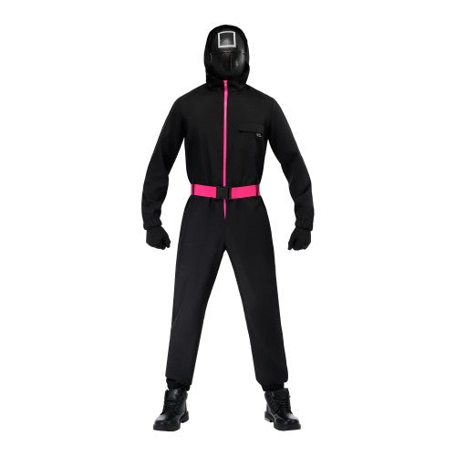 Front - Squid Game Unisex Adult Deluxe Supervisor Costume Set