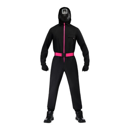 Front - Squid Game Unisex Adult Deluxe Supervisor Costume Set