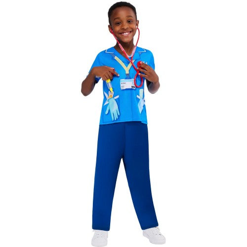 Front - Bristol Novelty Childrens/Kids Nurse Costume Set