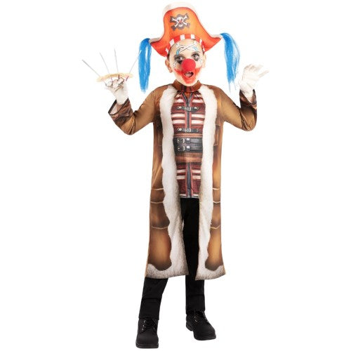 Front - One Piece Childrens/Kids Buggy the Clown Costume Set