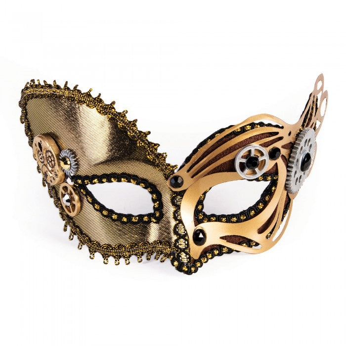 Front - Bristol Novelty Unisex Adults Steampunk Metallic Mask