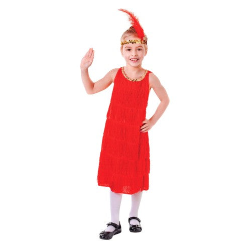 Front - Bristol Novelty Childrens/Girls Flapper Costume