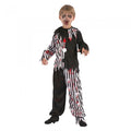 Front - Bristol Novelty Childrens/Kids Halloween Harlequin Clown Costume