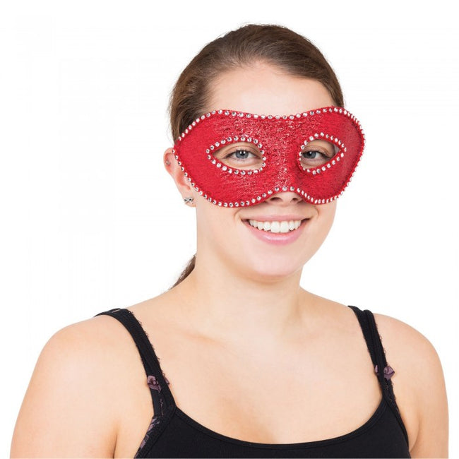 Front - Bristol Novelty Unisex Adults Eye Mask With Rhinestones