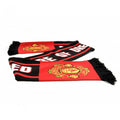Front - Manchester United FC Unisex Adults Drop Ball Scarf