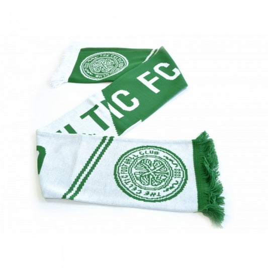 Front - Celtic FC Official Vertigo Jacquard Scarf
